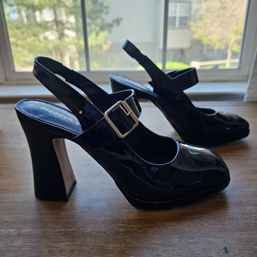 11 Madden Girl Platforms in Black Patent Leather